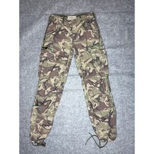 Vintage 90s Y2K ABERCROMBIE & FITCH Camo Baggy Cargo Pants Women's Size 26